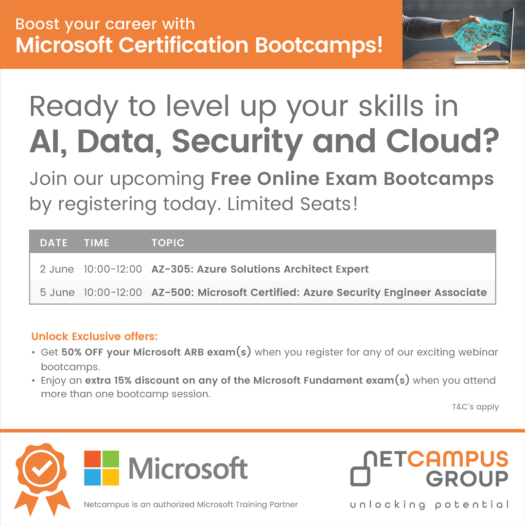 Microsoft Certification Bootcamps – AI, Data, Security and Cloud